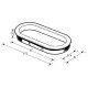 6 Inch X 2.5 Inch OVAL WIRE GROMMET LINER ONLY 6398