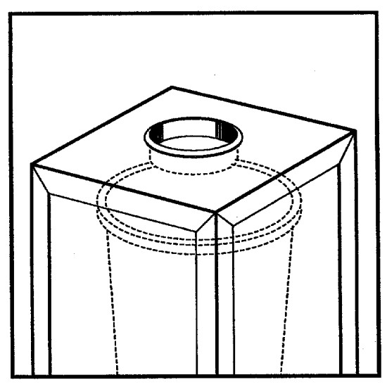 2-1/2" X 1" POLISHED STAINLESS STEEL TRASH GROMMET 6123-179