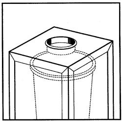4-1/8" ROUND PLASTIC GARBAGE GROMMET 6122