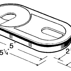 OVAL WIRE GROMMET 5 InchX2.25 Inch 6385