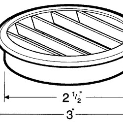 2.5 Inch ROUND VENTILATION GROMMET 6435