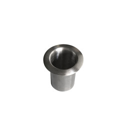 2" round x 3" deep - Grommet Brushed Stainless Steel USA MADE