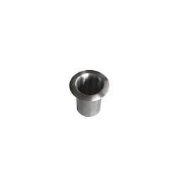 2" round x 3" deep - Grommet Brushed Stainless Steel USA MADE