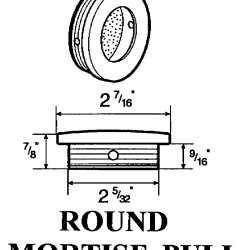 2.125 Inch ROUND MORTISE 2180