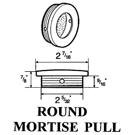 2.125 Inch ROUND MORTISE 2180