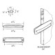 96 m.m. COMMERCIAL FLUSH MOUNT PULL 2867C