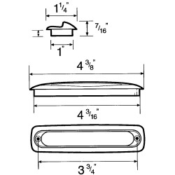 96 m.m. FLUSH MOUNT PULL 2867