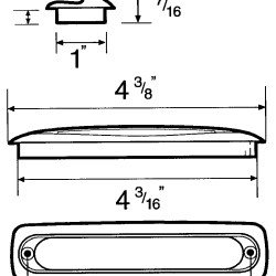 96 m.m. FLUSH MOUNT PULL 2867