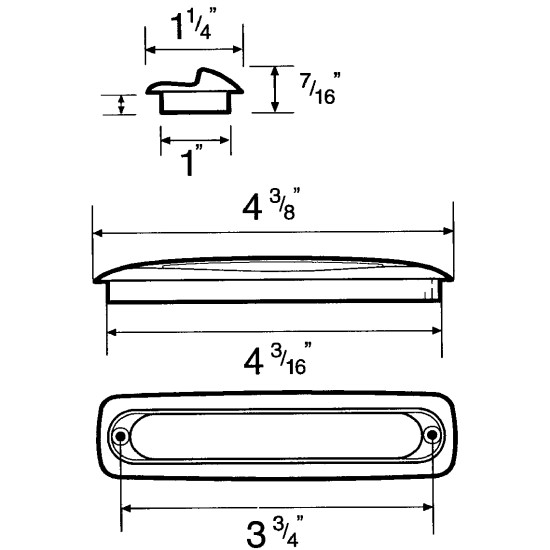 96 m.m. COMMERCIAL FLUSH MOUNT PULL 2867C