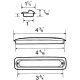 96 m.m. COMMERCIAL FLUSH MOUNT PULL 2867C