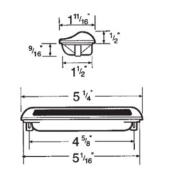 4.625 Inch CC JUMBO FLUSH MOUNT PULL 2869