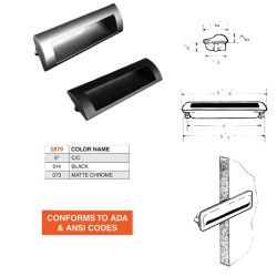 5 Inch CC JUMBO FLUSH MOUNT PULL 2879