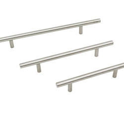 160mm CC Steel Brushed Nickel Bar Pull
