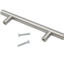 160mm CC Steel Brushed Nickel Bar Pull