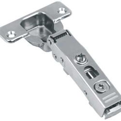 110º ECONOMY SOFT CLOSE CABINET DOOR HINGE FULL OVERLAY SNAP WITH DOWELS 4.722500