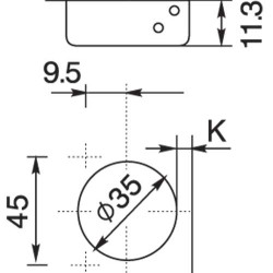 110º ECONOMY SOFT CLOSE FULL OVERLAY SNAP HINGE 