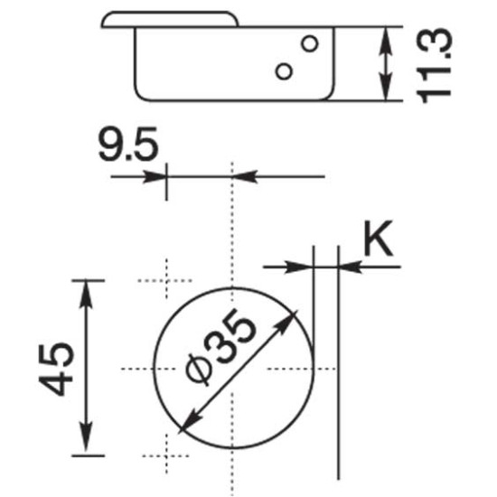 110º ECONOMY SOFT CLOSE FULL OVERLAY SNAP HINGE 110º ECONOMY SOFT CLOSE FULL OVERLAY SNAP HINGE