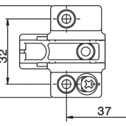 2 PIECE CAM ADJUSTABLE PLATE 0 m.m. 4.794000