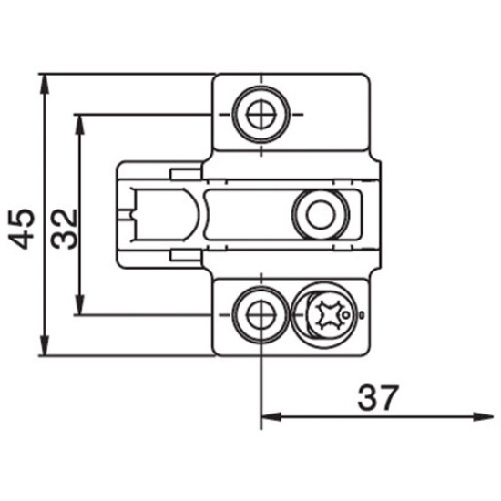 2 PIECE CAM ADJUSTABLE PLATE 0 m.m. 4.794000 2 PIECE CAM ADJUSTABLE PLATE 0 m.m. 4.794000