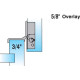 3/4" OVERLAY FACE FRAME HINGE 1 PIECE 4.610005