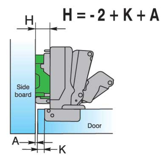 165 ANGLE OPENING SNAP HINGE including DOWELS 4.765500