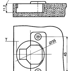 165 ANGLE OPENING SNAP HINGE including DOWELS 4.765500