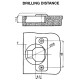 165 ANGLE OPENING SNAP HINGE including DOWELS 4.765500