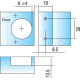 3/4" OVERLAY FACE FRAME HINGE 1 PIECE 4.610005