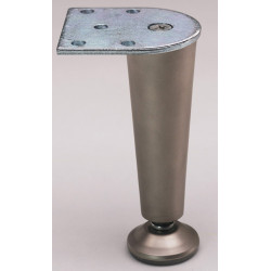 LEG TAPERED ZINC BRUSHED CHROME 1100-078