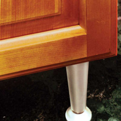 LEG TAPERED ZINC BRUSHED CHROME 1100-078