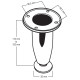 LEG COLUMN ZINC CHROME 1130-079 LEG COLUMN ZINC CHROME 1130-079
