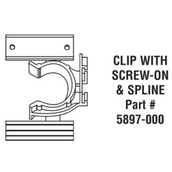 CLIP including SCREW  & SPLINE 5897-000