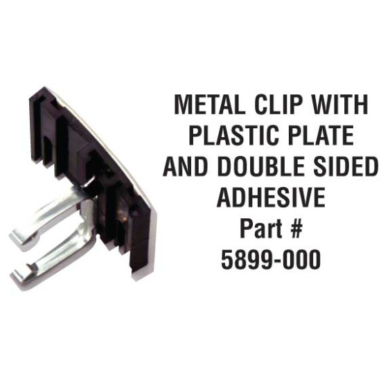 METAL CLIP including DOUBLE SIDED ADHESIVE TAPE 5899-000