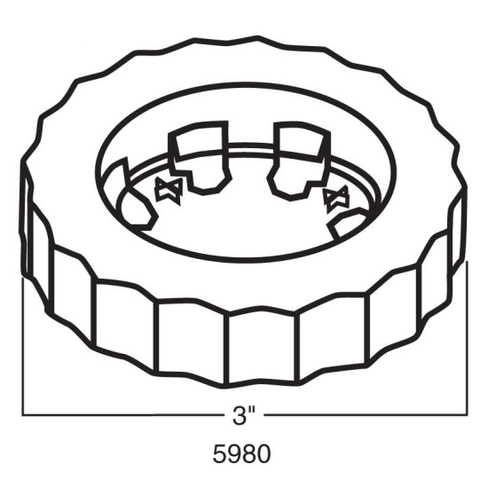 BIG FOOT LEG LEVELER STURDY BASE 5980-000