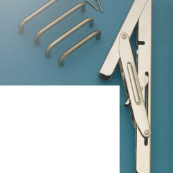 Folding Shelf Brackets - Heavy Duty Stainless Steel sold per set