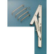 Folding Shelf Brackets - Heavy Duty Stainless Steel sold per set