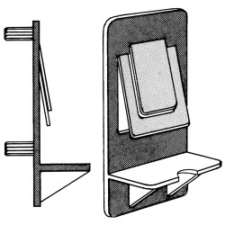 5 m.m. WHITE DOUBLE PIN LOCKING SHELF CLIP 5030