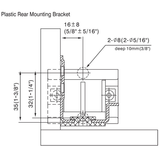 21 Inch UNDERMOUNT SOFT CLOSE FULL EXT. SLIDE 6.533U