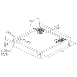 12 Inch UNDERMOUNT SOFT CLOSE FULL EXT. SLIDE 6.305U