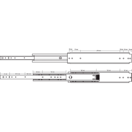 12 Inch HEAVY DUTY 400LBS RATED FULL EXTENSION 6.1200-400